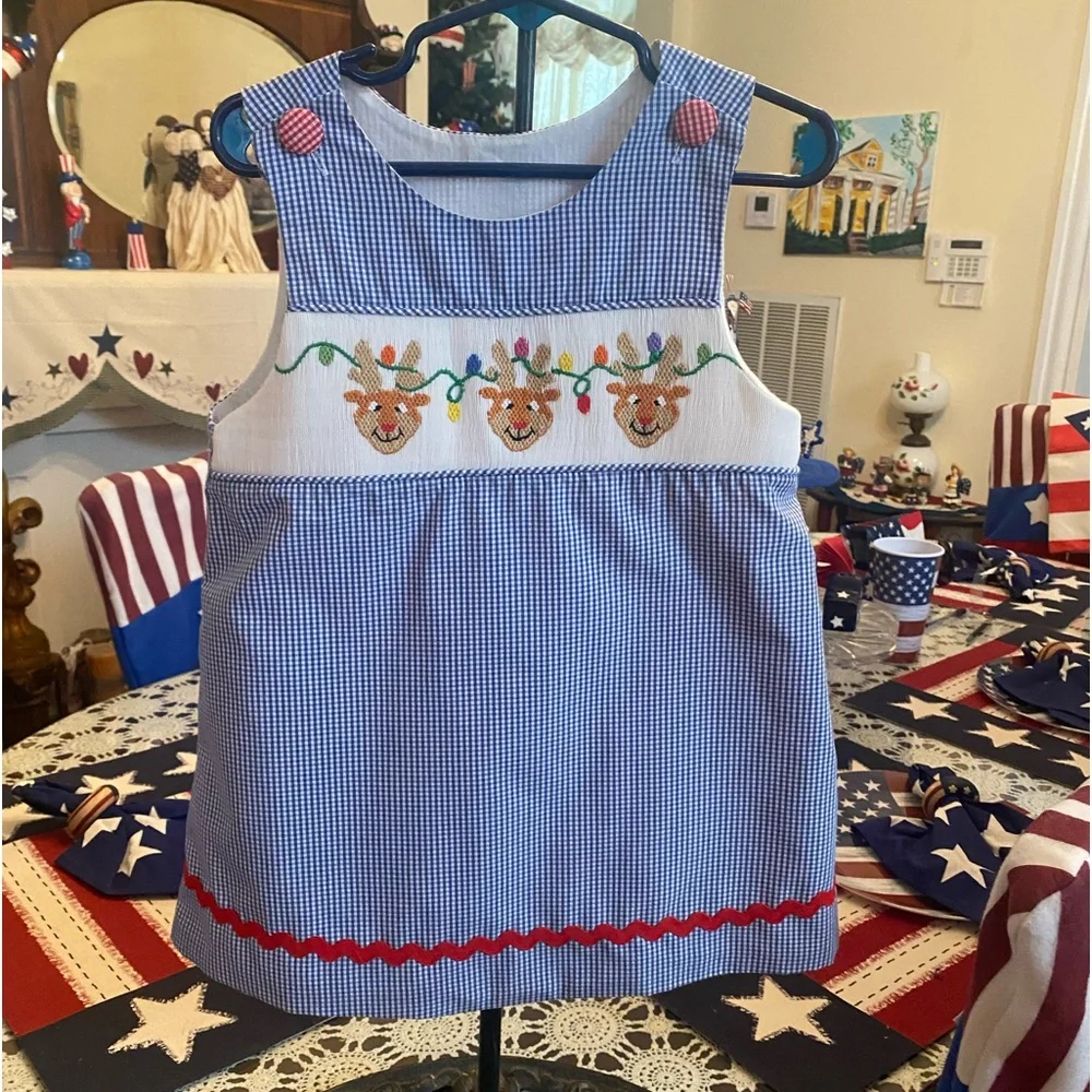 Remember Nguyen Smocked Toddler Girls Dress size 4T - Picture 1 of 16